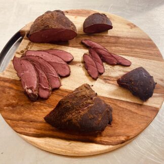 Pastrami wilde eendenborst filet (per 500 gr)